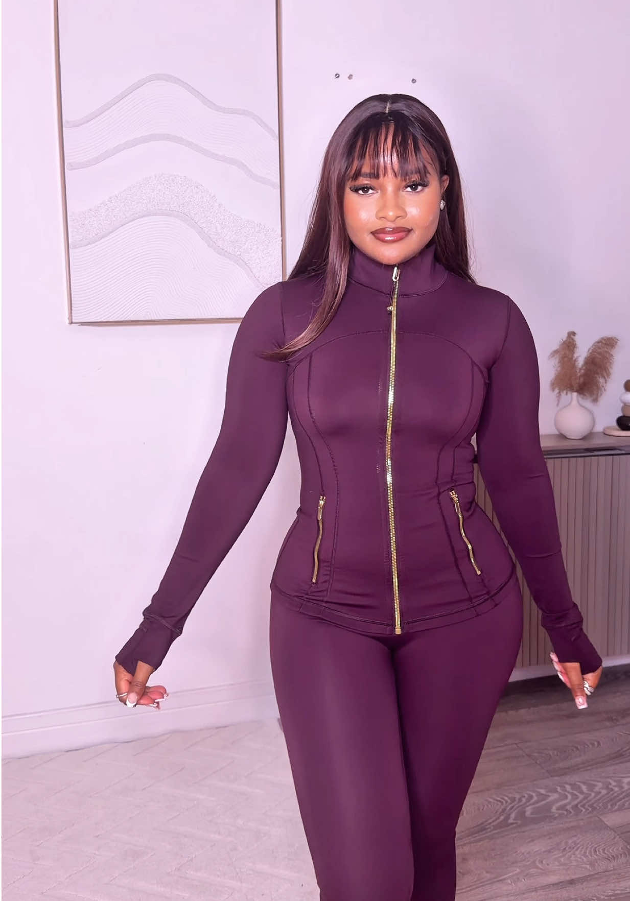 Sophiee wearing a coordinated gym set